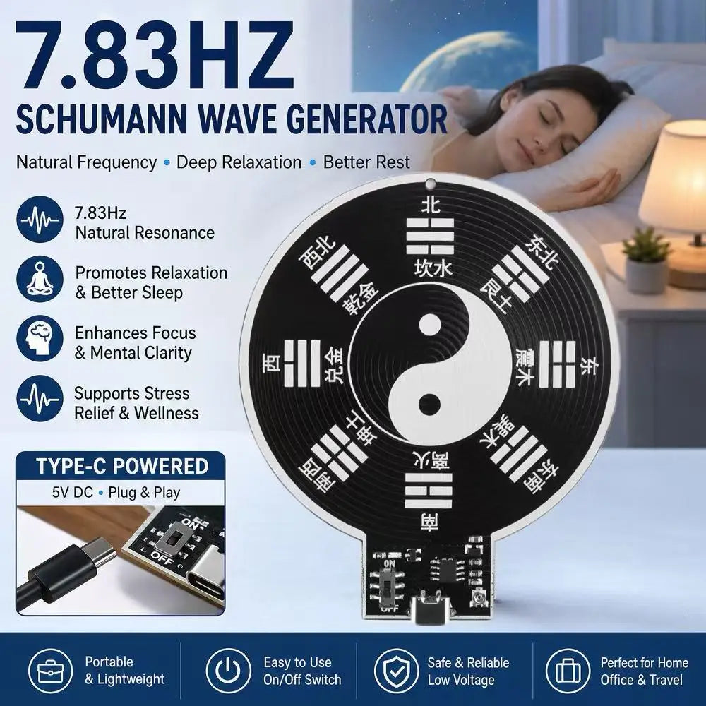 Schumann Wave Generator 7.83Hz USB Type-C Signal Module