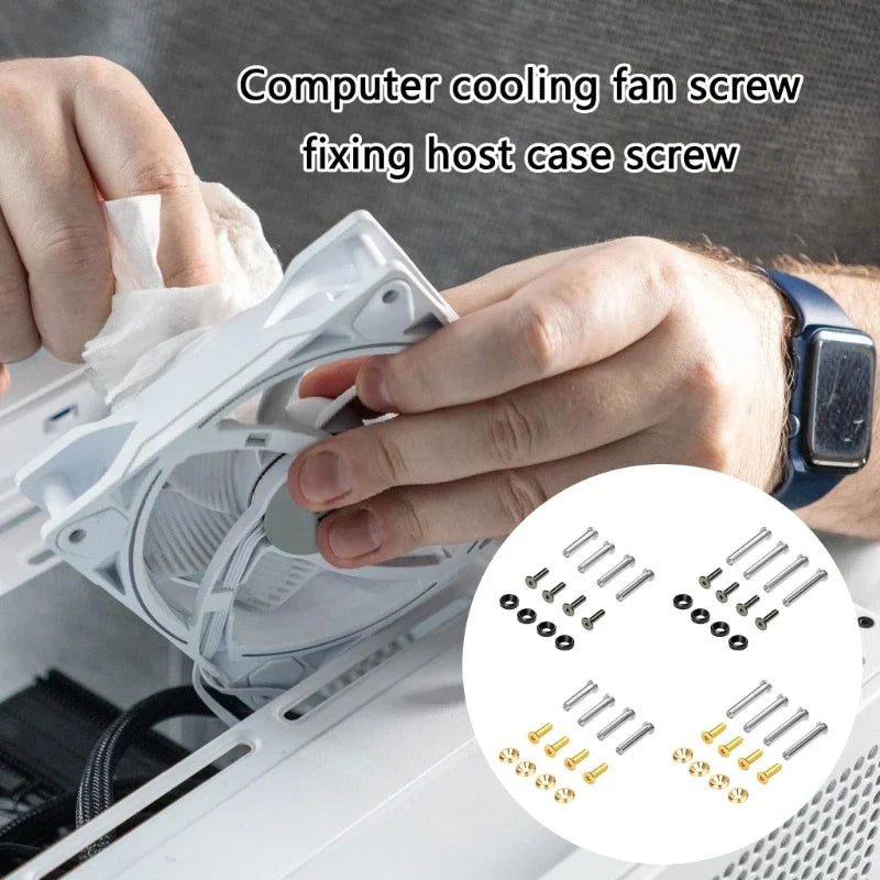 PC Case Fan Screws – Anti-Corrosion, Multi-Brand Compatible