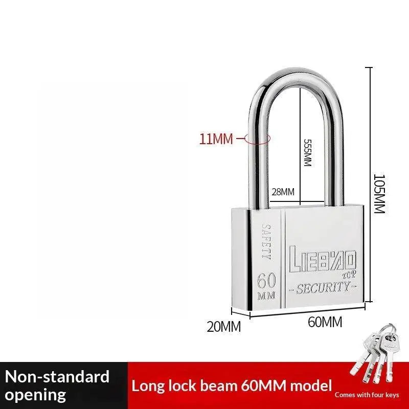 Stainless Steel Keyed Alike Padlock – Cut Resistant Shackle