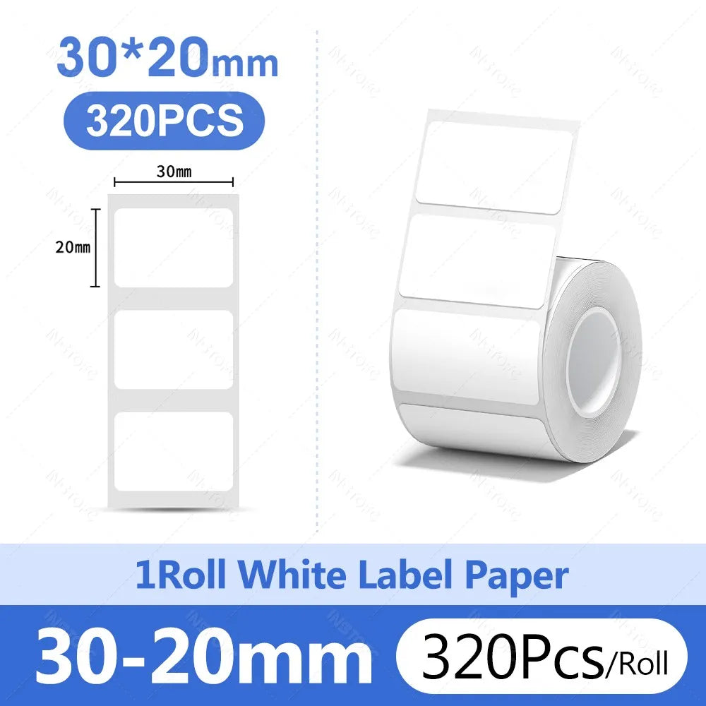Niimbot Thermal Label Paper Round White 20-50mm | B1 B21 B203