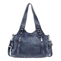 Nixie Women's Denim Tote Bag – Large Capacity Shoulder Bag