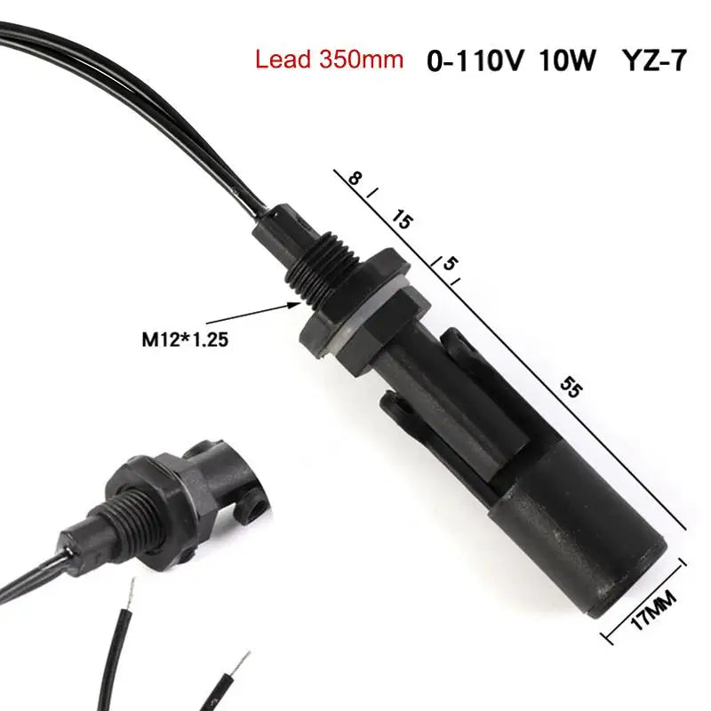 PP Horizontal Float Switch – Side Mount Water Level Sensor