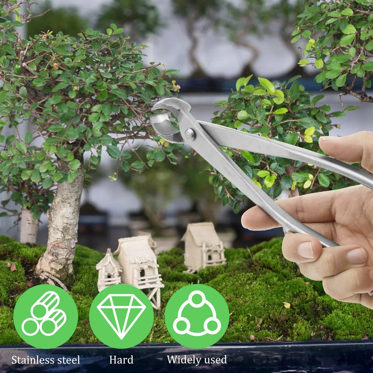 Stainless Steel Bonsai Pruning Kit – Ergonomic Long Handle