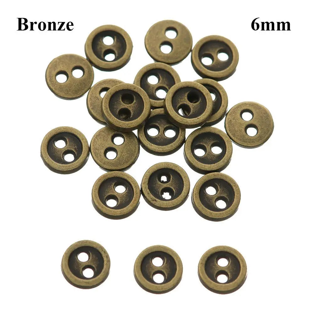 Mini Metal Buttons for Doll Clothes – 20pcs DIY Sewing Craft