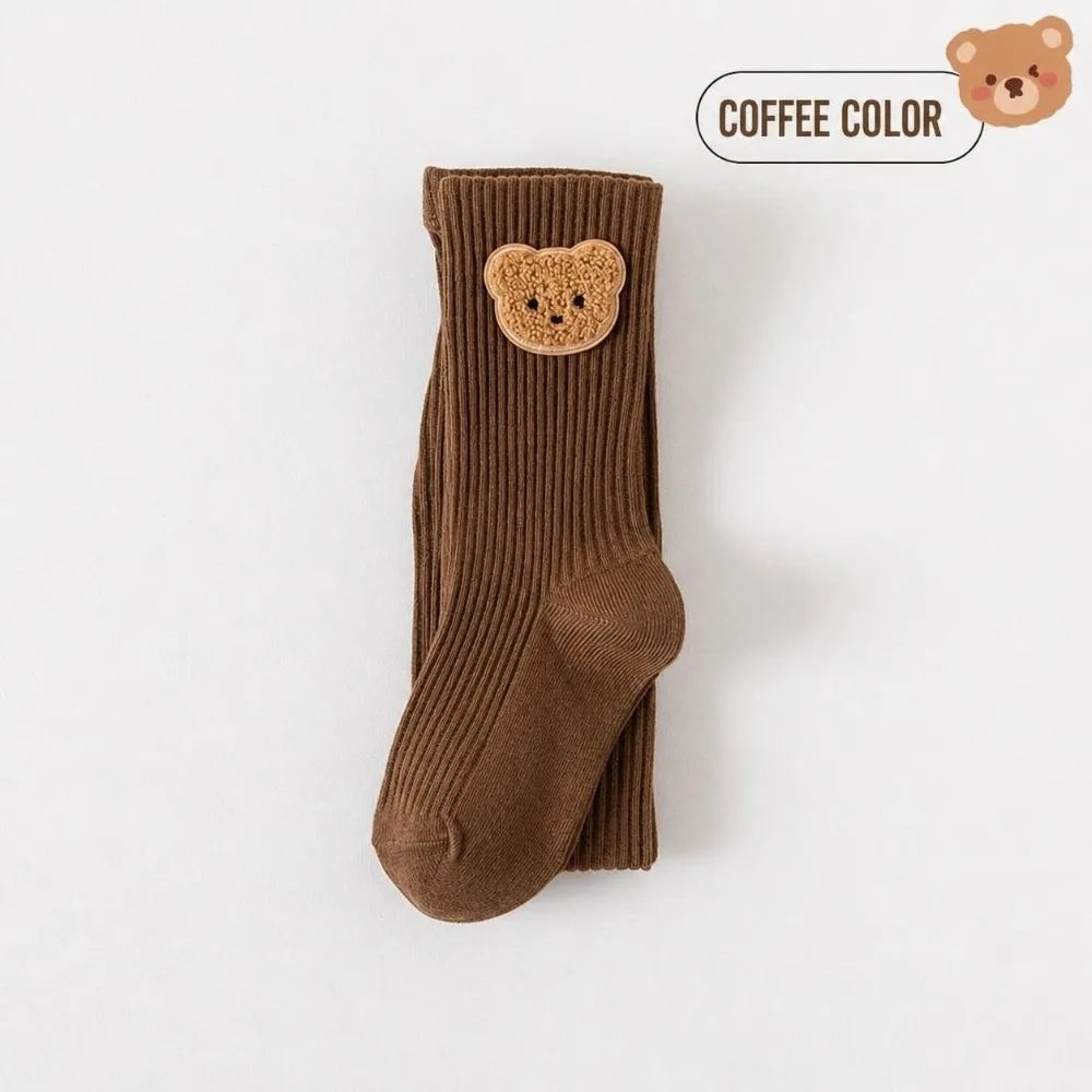 Soft Cotton Baby Girls Footed Leggings | Toddler Tights 0–6 Yrs