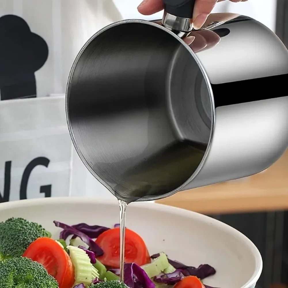 Stainless Steel Oil Filter Cup – Leak-Proof Storage Bottle