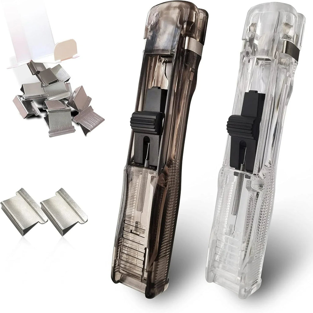 Paper Clip Dispenser with 50 Steel Clips | Desktop Organizer