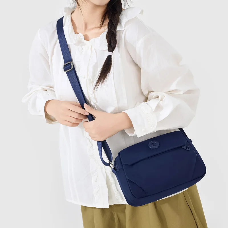Nixie Women's Nylon Multi-Layer Crossbody Shoulder Bag