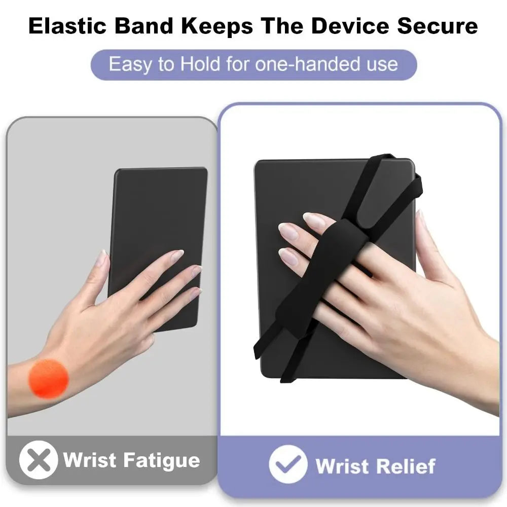 Silicone Tablet Hand Strap – Secure Grip for E-Readers & Tablets