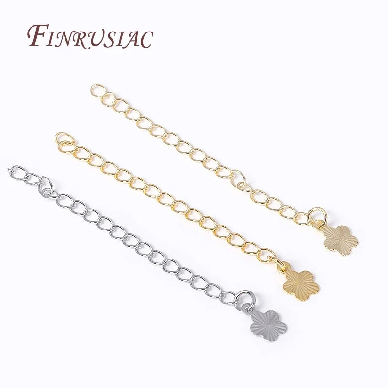 18K Gold Plated Brass Extension Chain Connectors | DIY Jewelry