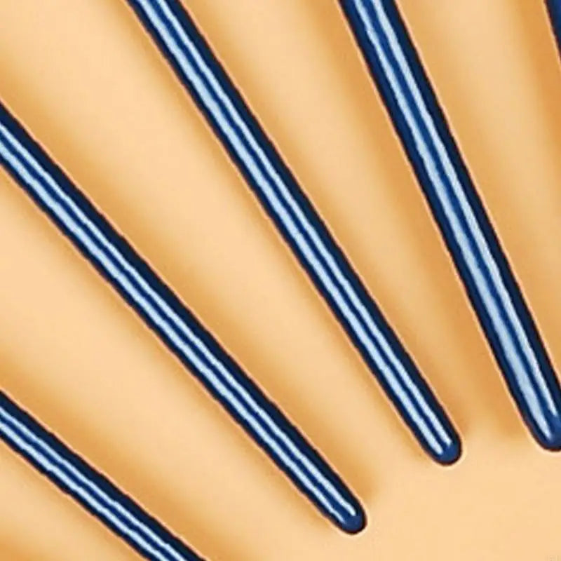Pig Bristle Fan Paint Brush – Long Handle Artist Acrylic Brush