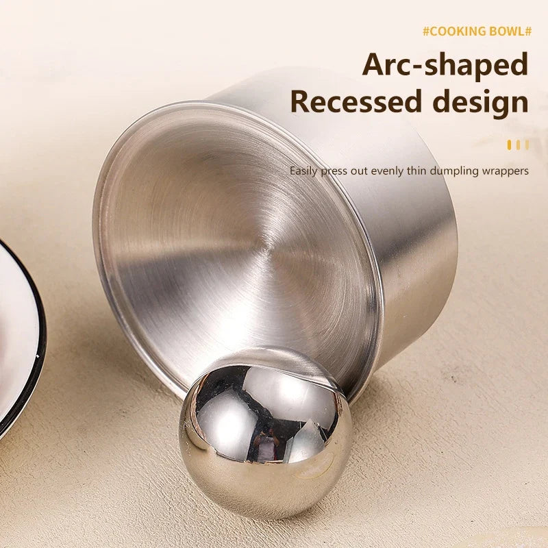 Stainless Steel Dumpling Maker & Dough Presser Mold Set