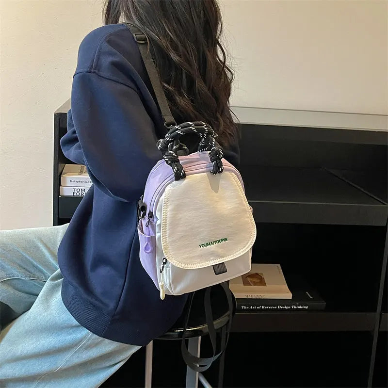 Nixie Canvas Multifunctional Backpack & Crossbody Bag