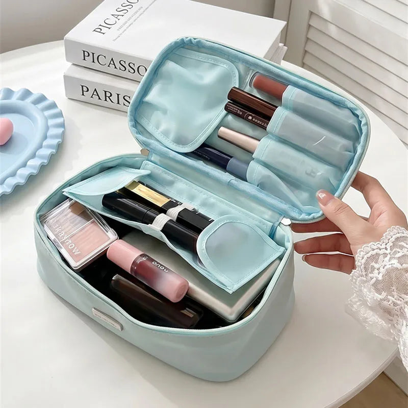 Waterproof PU Makeup Organizer Bag | Large Travel Toiletry Bag
