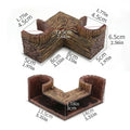 Wood Grain Aquarium Tunnel Cave – Fish & Shrimp Shelter Decor