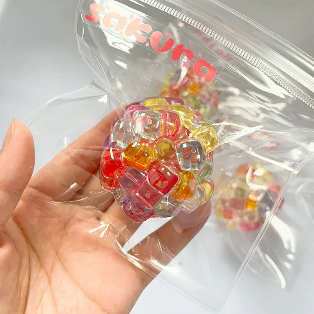 Super Soft Squishy Sensory Fidget Ball – Memory Gel Ice Bead Toy