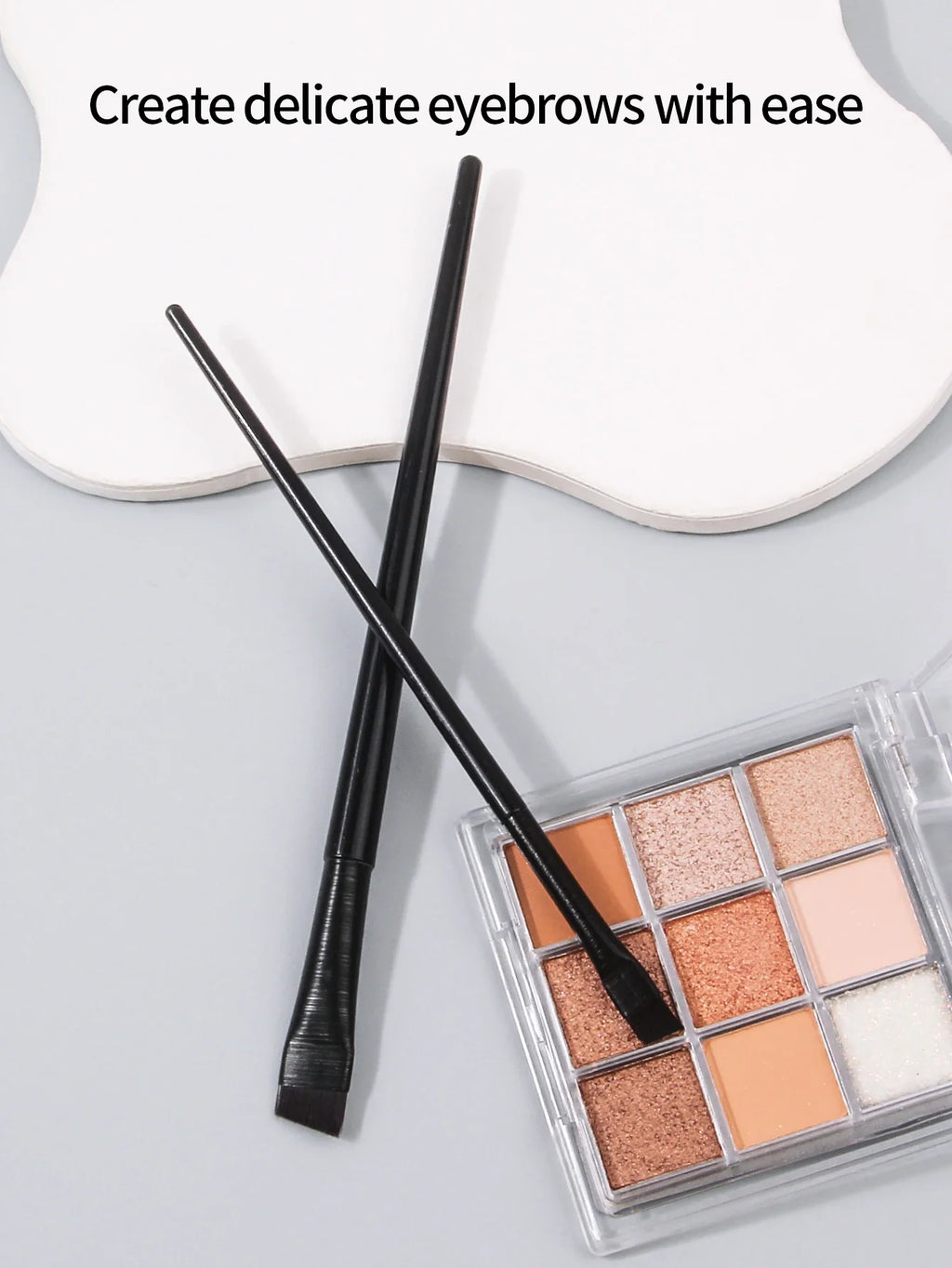 Ultra Thin Blade Eyeliner & Eyebrow Brush Set – 2pc Precision