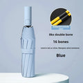 UPF50+ 16-Rib Auto Folding Windproof UV Umbrella – Unisex