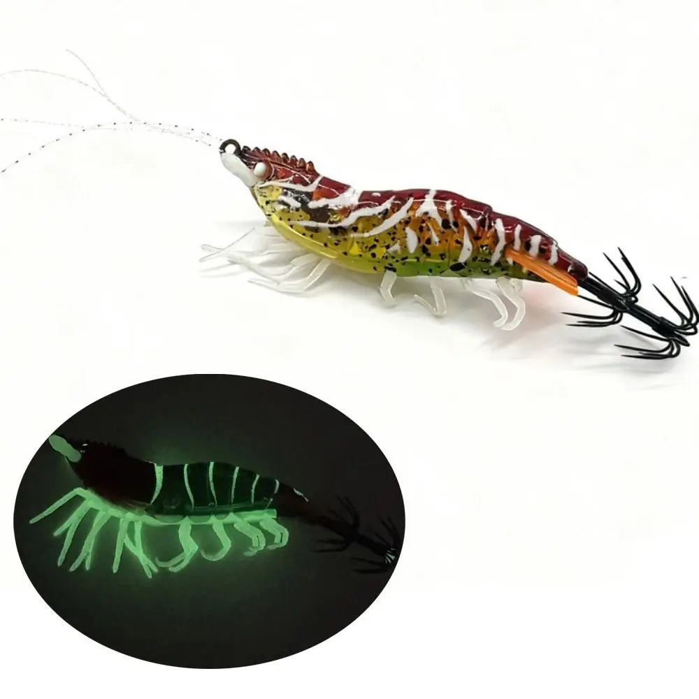 Squid Jig Wood Shrimp Lure 80mm 6.6g – Sinking Sea Fishing