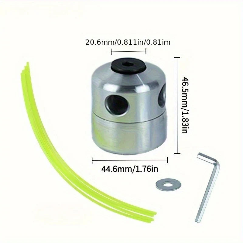 Aluminum 4-Line Grass Trimmer Head – Brush Cutter Replacement