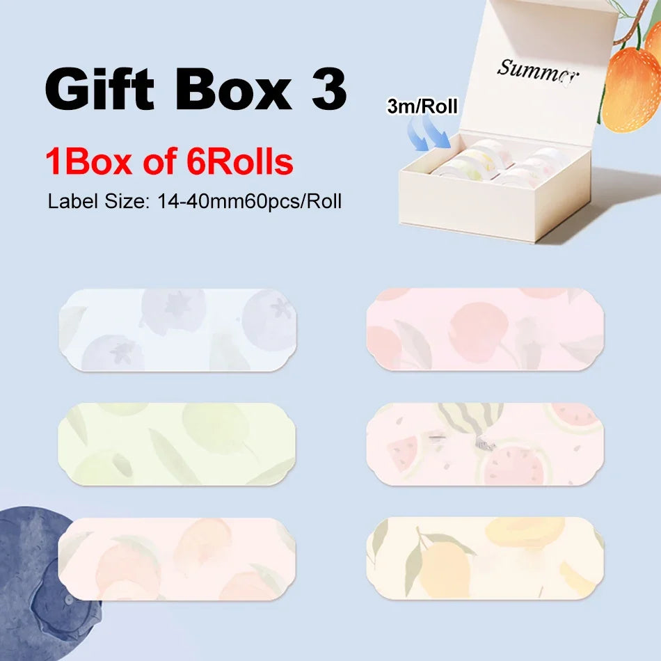 Niimbot Gift Box Label Rolls – Colorful Stickers for D11 D110 D101