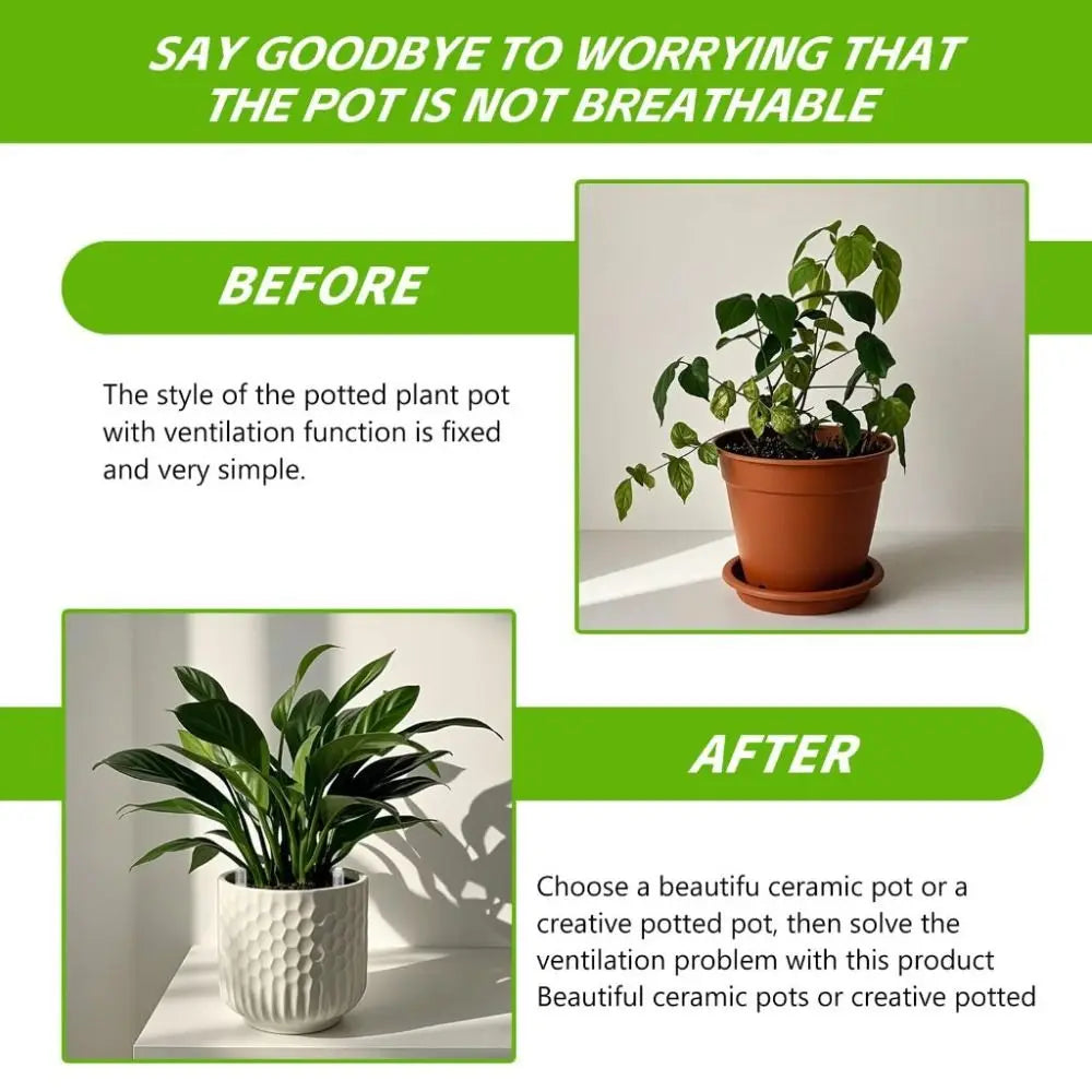 10Pcs Plant Root Ventilation Pipes – Reusable Breathable Tubes