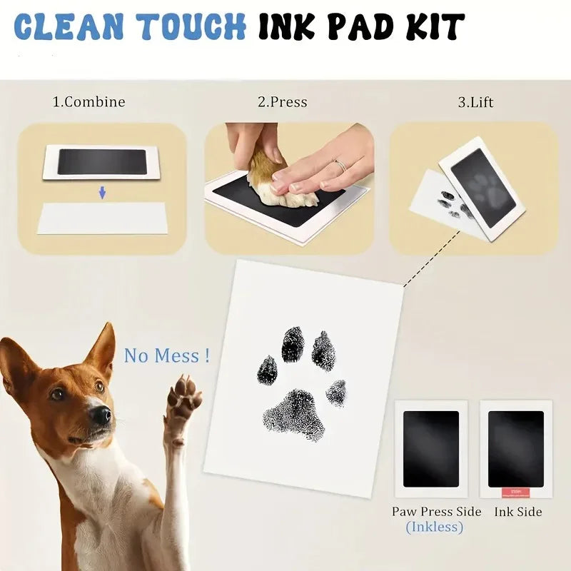 Pet Paw Print Inkless Impression Kit – Dog & Cat Keepsake