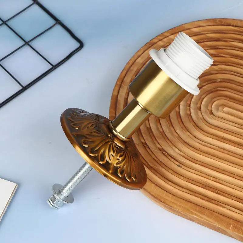 E27 Metal Iron Desk Lamp Holder Fixed Base – DIY Lighting