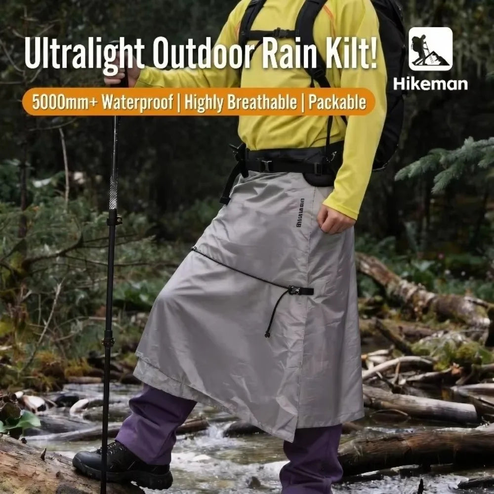 3-in-1 Ultralight Hiking Rain Skirt – Waterproof Poncho