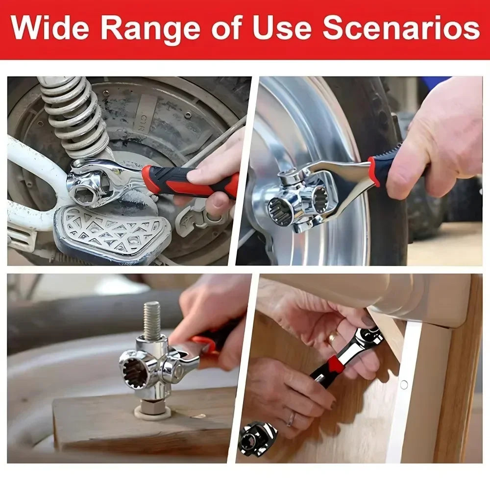 STONEGO 52-in-1 Universal Socket Wrench Set | 360° Ratchet