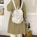 Leopard Print Drawstring Backpack – Korean Canvas School Bag