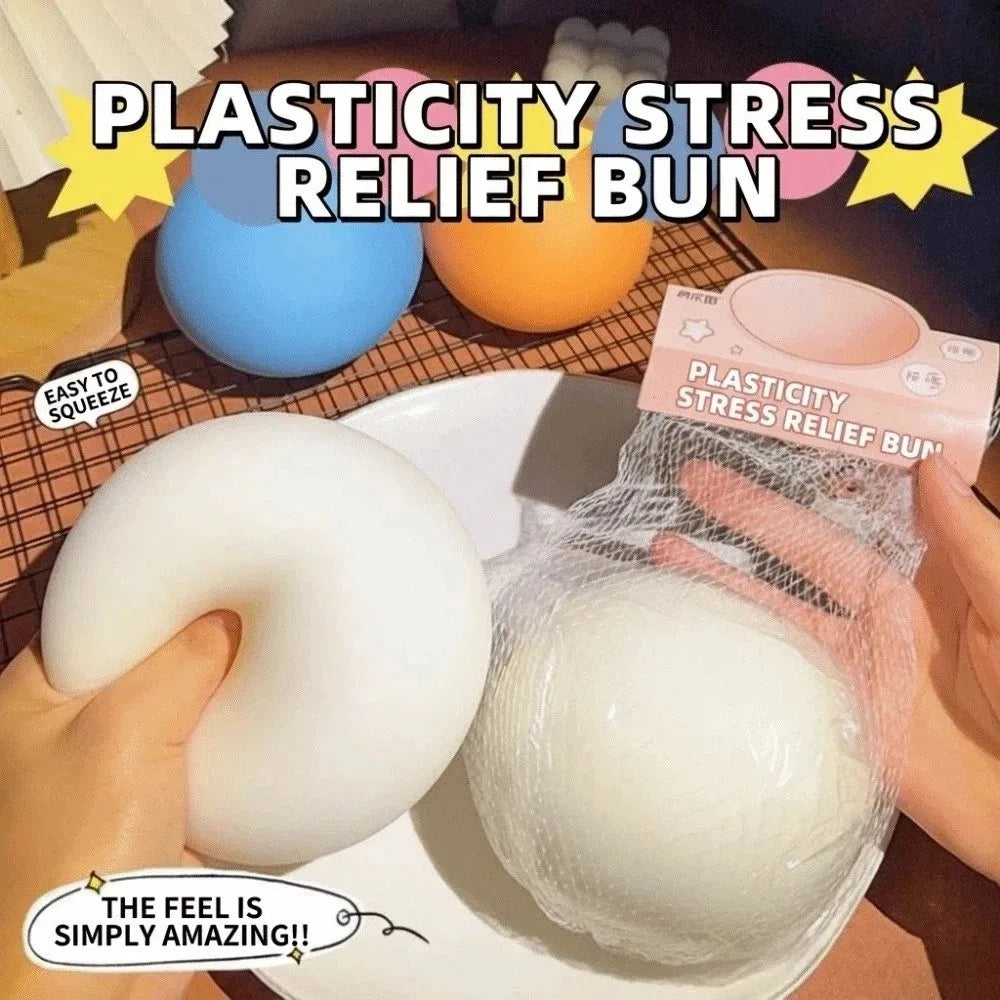 Ultra Soft Steamed Bun Squeeze Ball – Slow Rebound Sensory Toy