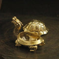 Dragon Turtle Brass Incense Burner – Xuanwu Zen Ornament