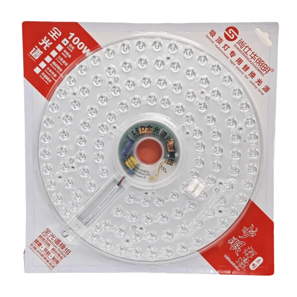 Round LED Panel Light 20W–100W Dimmable Flush Mount Ceiling