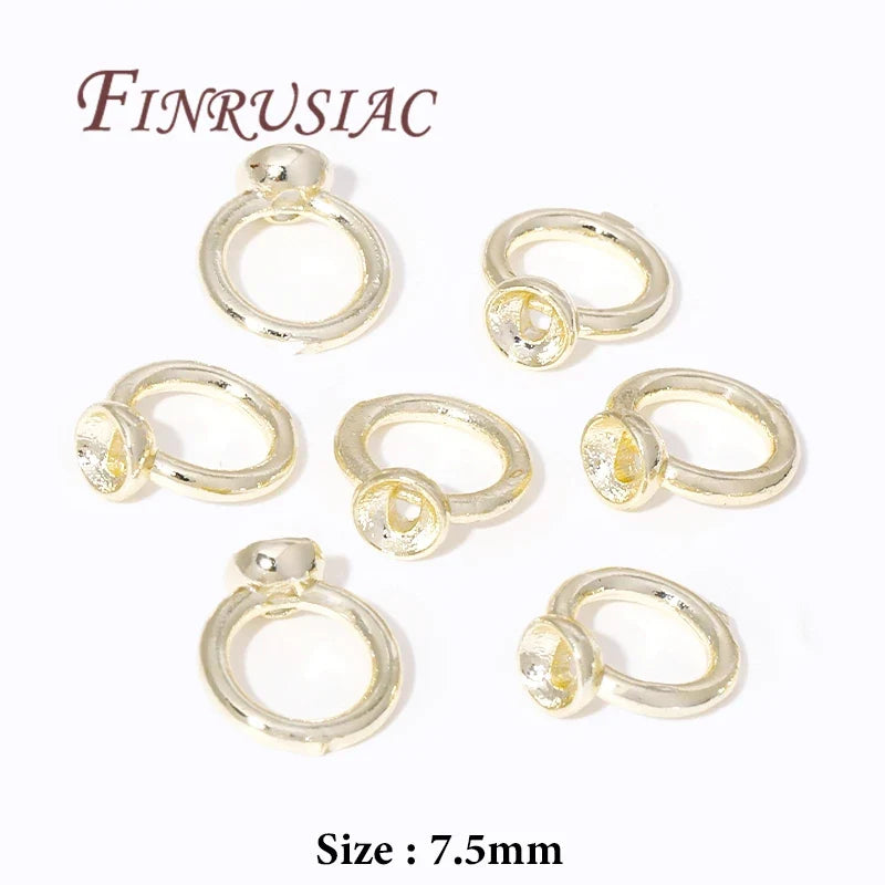 18K Gold Plated Crimp Beads & Covers – 4mm DIY Jewelry Findings