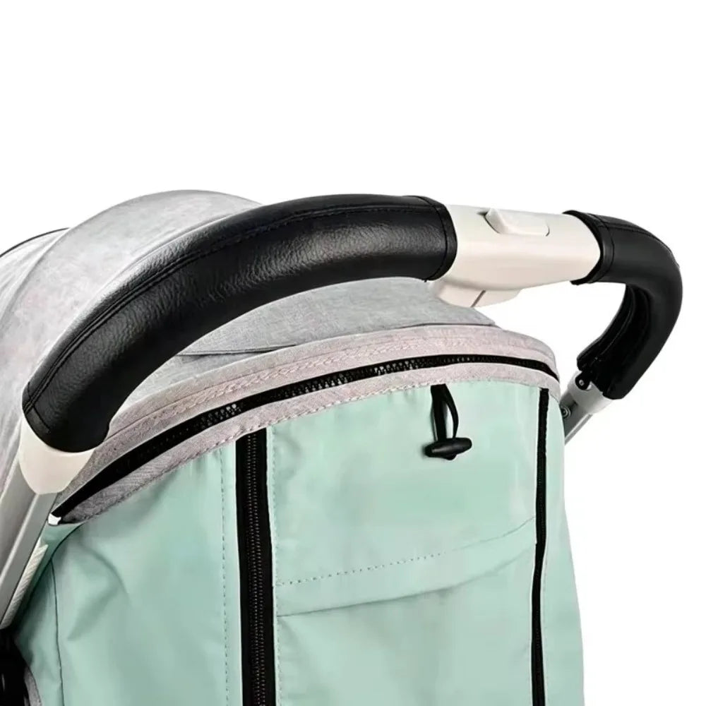 PU Leather Stroller Handle Cover – Universal Ergonomic Grip