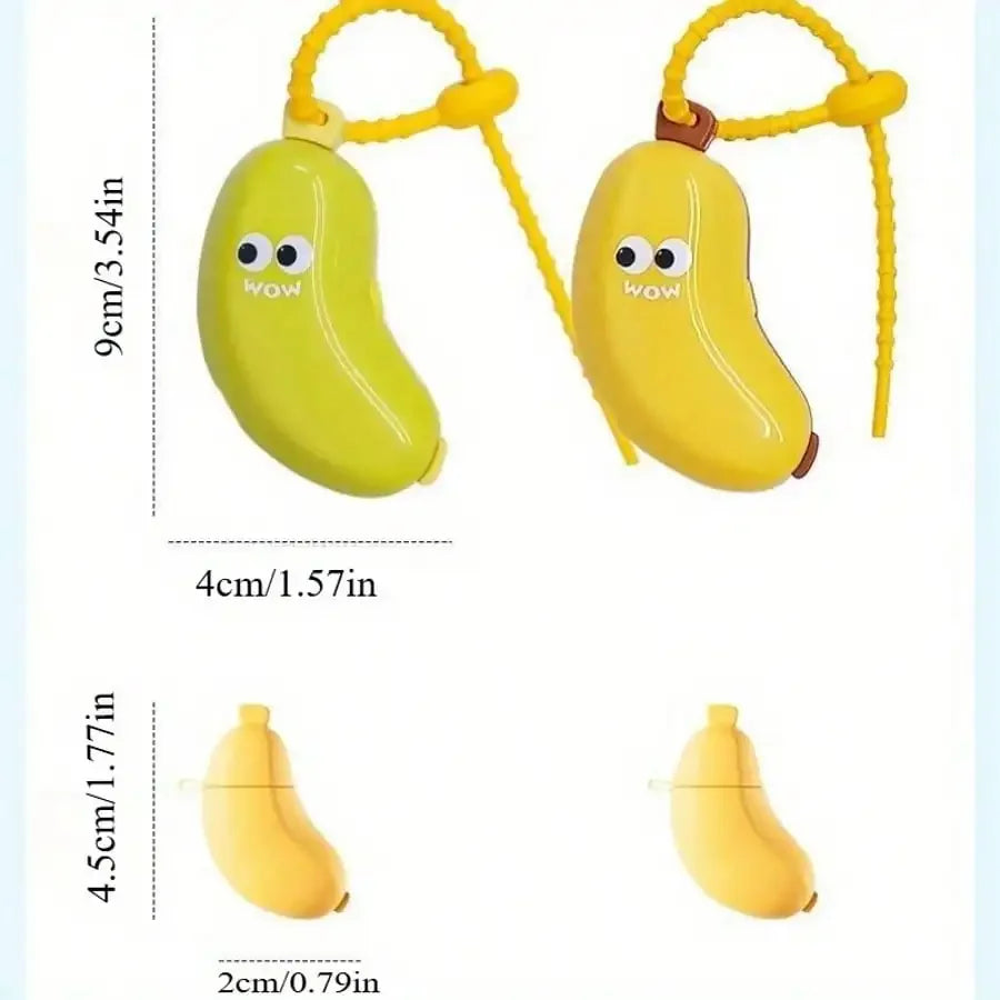 2-in-1 Banana Toothbrush Holder Dustproof Travel Case