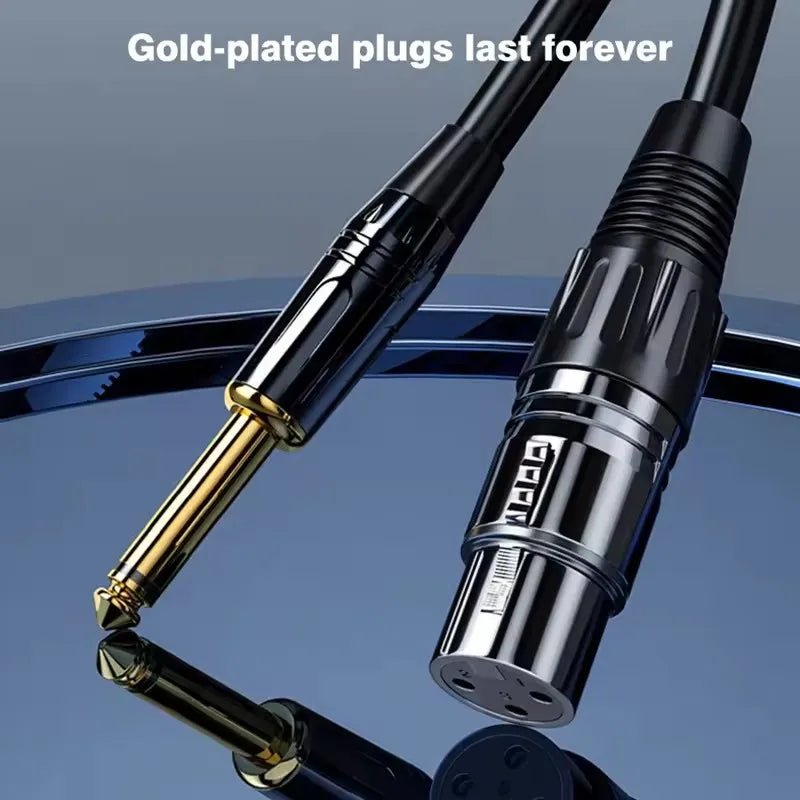 6.35mm 1/4" TS to XLR Instrument Cable | Guitar Patch Cord