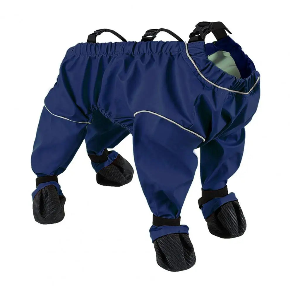 Waterproof Dog Boots with Suspender Sling | Anti-Slip Paw Protector