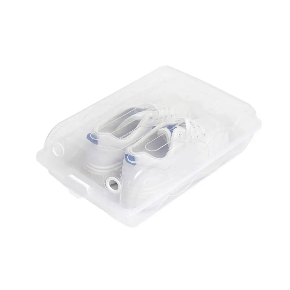 Transparent Stackable Shoe Storage Box – Dustproof Organizer