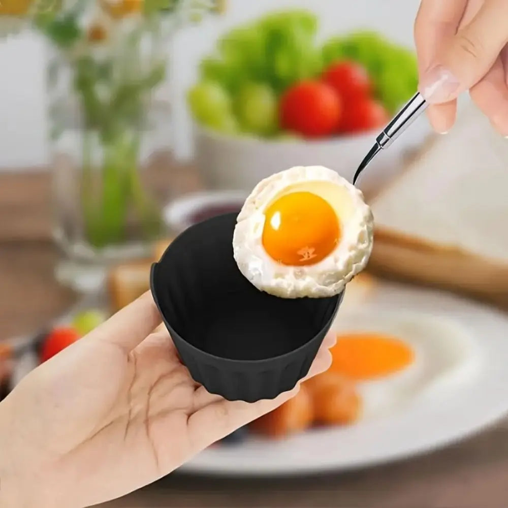 6-Piece Nonstick Silicone Cake Molds – Food Grade Baking Cup Set