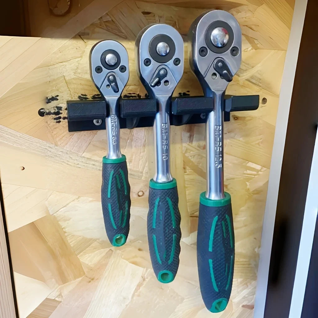 Ratchet Wrench Storage Rack – Wall-Mounted Tool Organizer