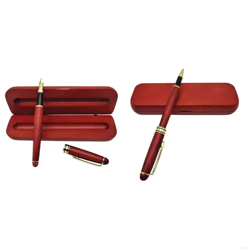 Maple Fountain & Gel Pen Set – Smooth Writing Gift Set