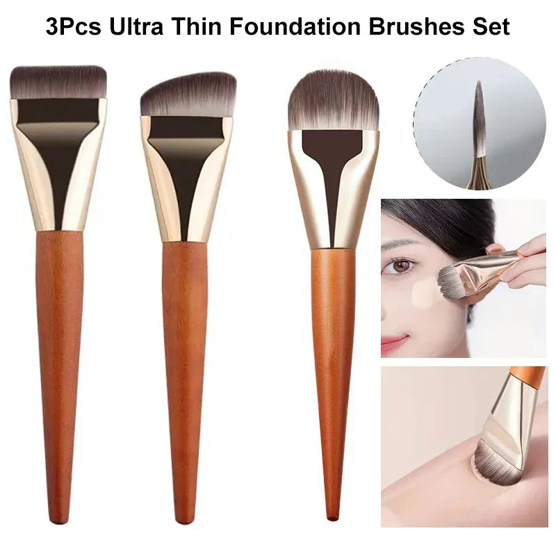 Ultra Thin Foundation & Contour Brush Set | Soft Blending