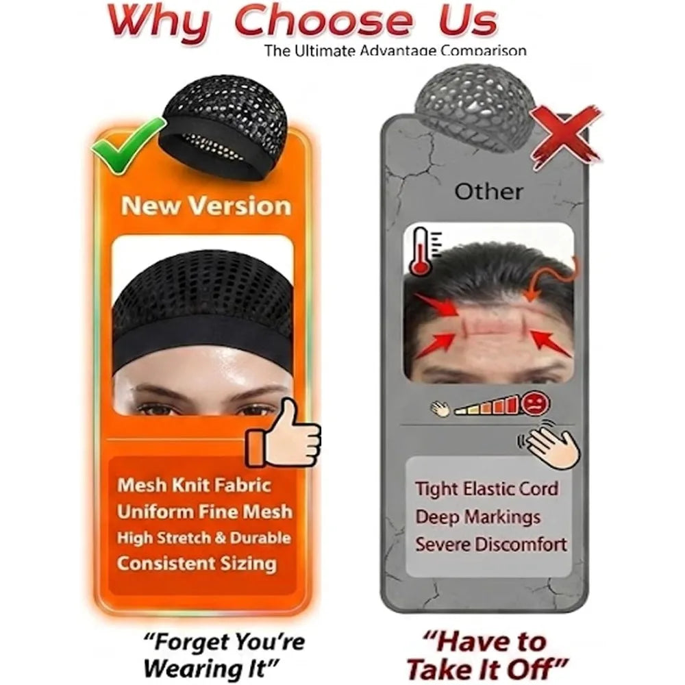 Nixie Mesh Hair Net – Stretchy Sleep Bonnet for Silk Press