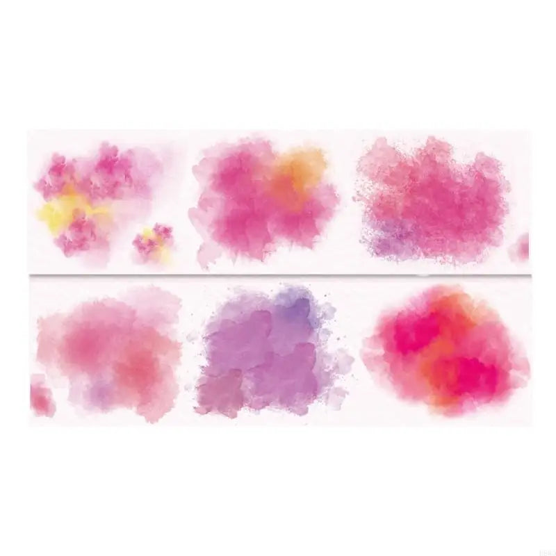 Watercolor PET Decorative Tape – Aesthetic Scrapbooking 50mm×2M