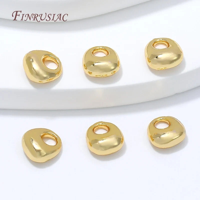 18K Gold Plated Teardrop Spacer Beads 6.5x7mm – DIY Jewelry