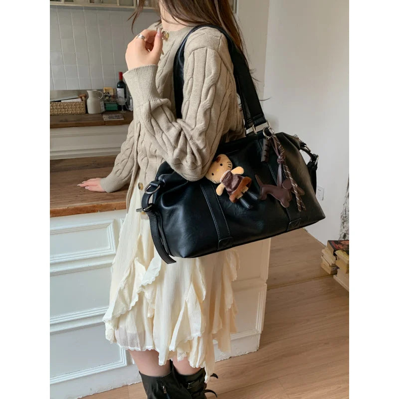 Women's Large Capacity Vintage Crossbody Shoulder Bag