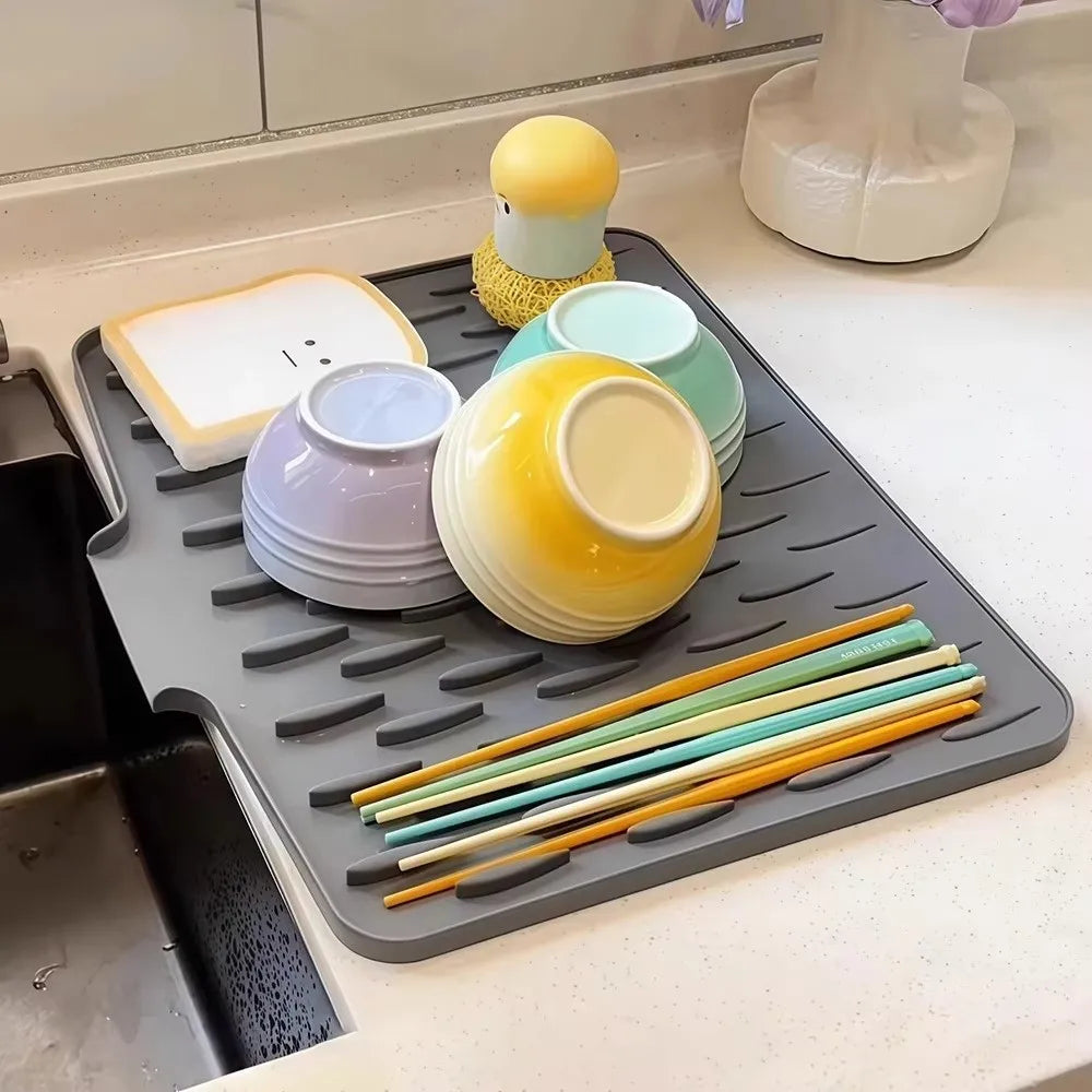 Silicone Kitchen Drain Mat – Heat Resistant & Non-Slip