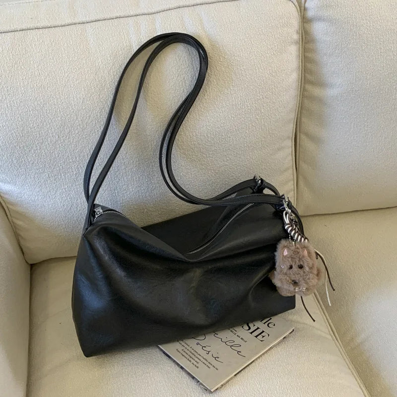 Nixie Vintage Brown Large Capacity Women's Shoulder Tote Bag